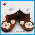 Embroidery Cute Animal Kids Indoor Slipper Boots for Winter